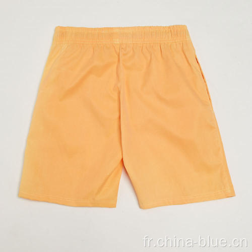 Shorts de plage à imprimé de couleur pure du garçon